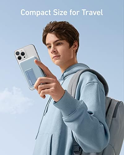 Anker 633 Magnetic Battery, 10,000mAh Foldable Wireless Portable Charger, 20W USB-C Power Delivery Power Bank with Stand, Magsafe Compatible for iPhone Series 16/15/14/13/12 (8)