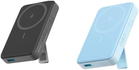[ANKER-633-A1641] Anker 633 Magnetic Battery, 10,000mAh Foldable Wireless Portable Charger, 20W USB-C Power Delivery Power Bank with Stand, Magsafe Compatible for iPhone Series 16/15/14/13/12